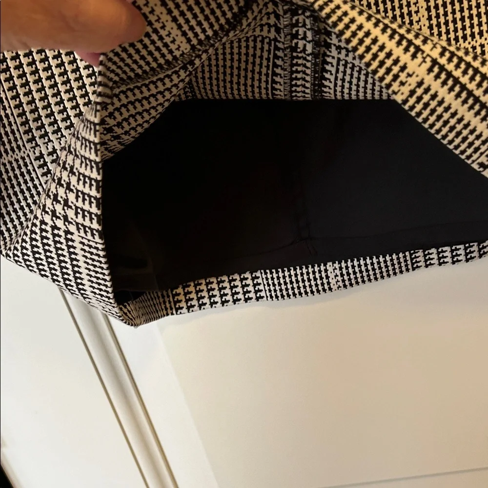 Theory Black and White Checked Mini Sheath Dress - Picture 7 of 8